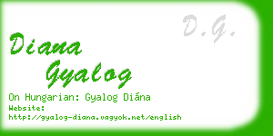 diana gyalog business card